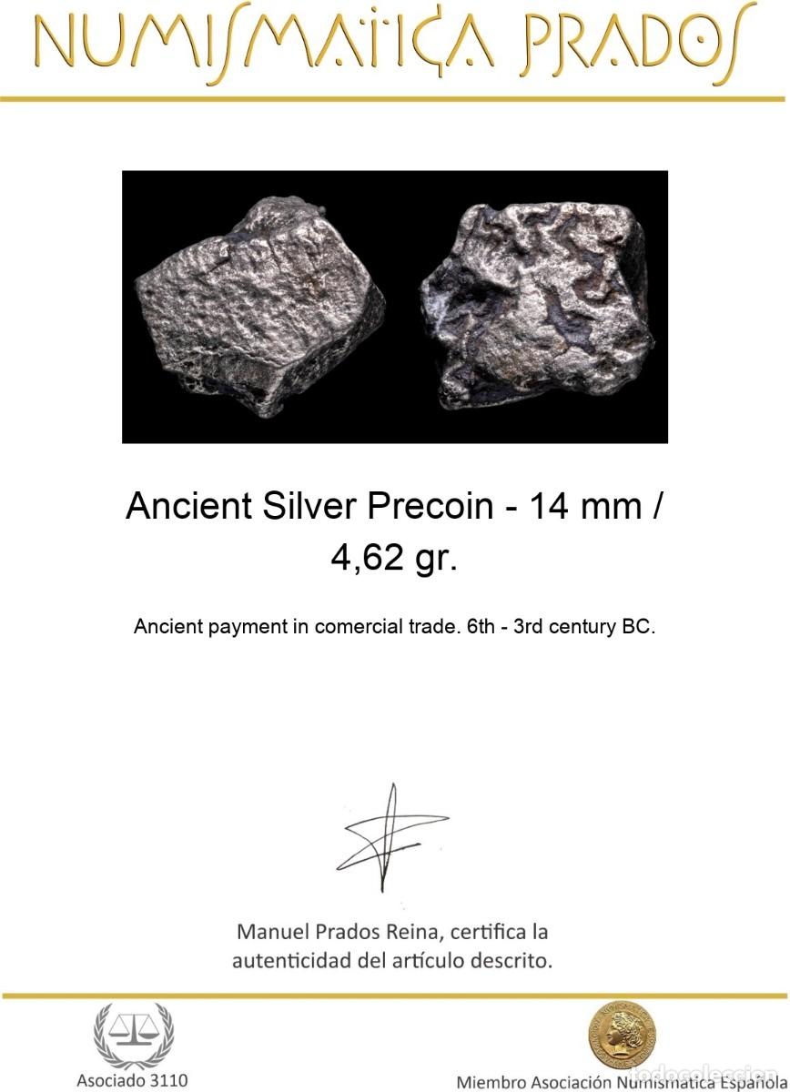 Monedas antiguas: Ancient Silver Precoin - 14 mm / 4,62 gr. - Foto 2