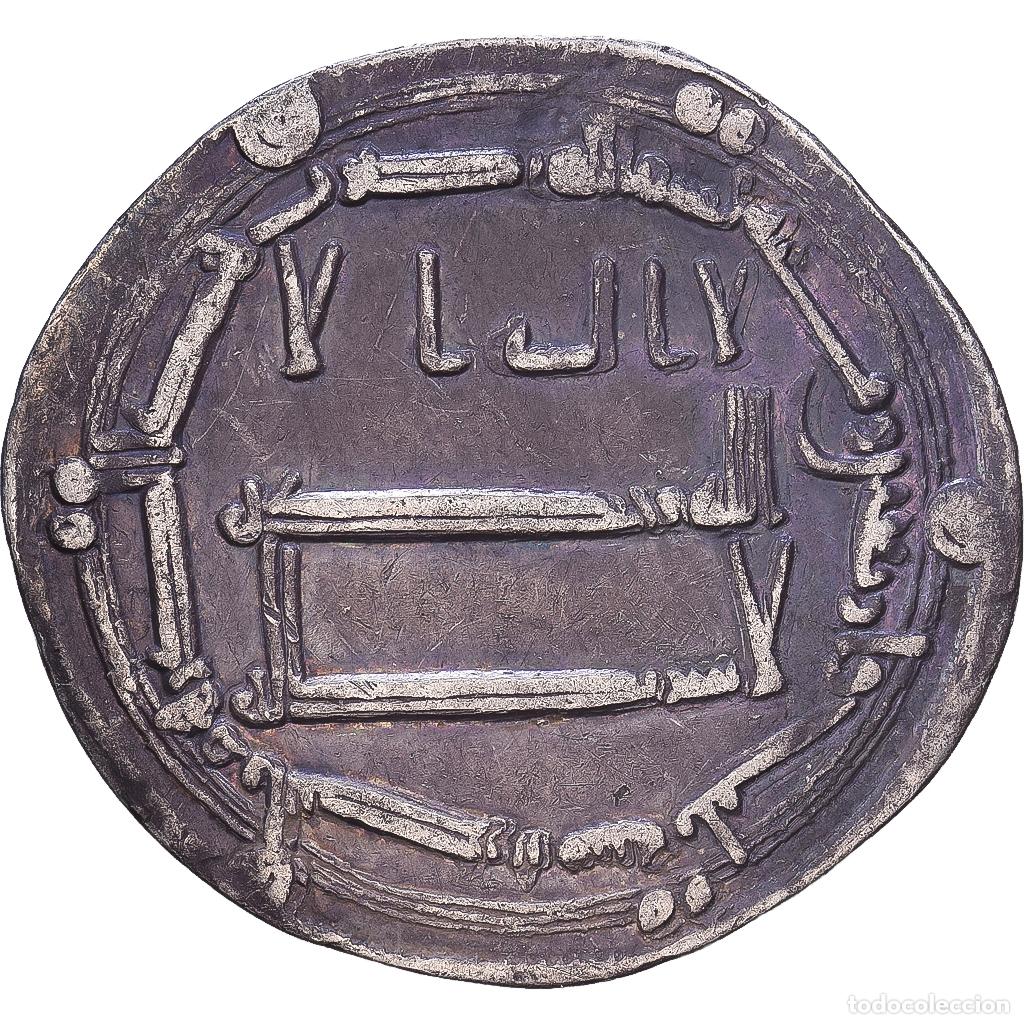 Monete antiche: [#1203471] Abbasid Caliphate, al-Mahdi, Dirham, 158-159 AH / 775-785 AD, Aeminiya, Plata