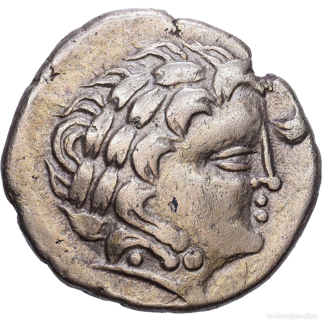 Monedas antiguas: [#982595] Gaul, Aulerci Cenomani, Stater, 2nd century BC, Oro, MBC+, Delestr&eacute;e:2150