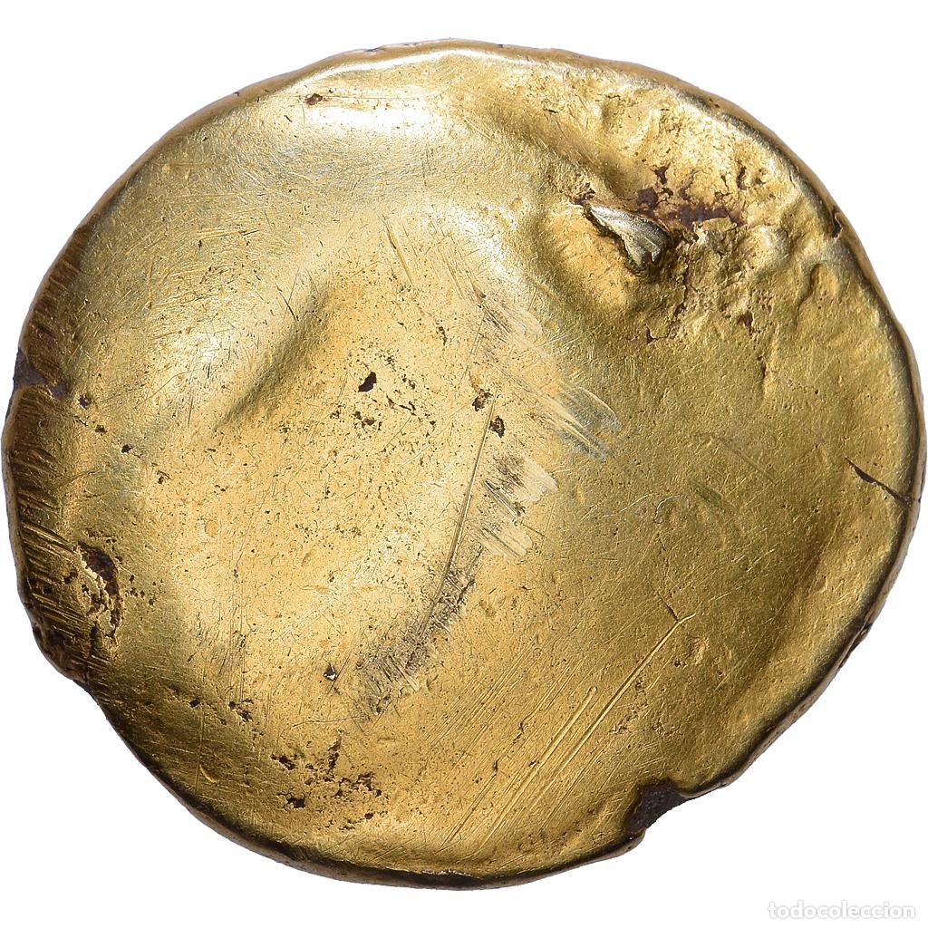 Monedas antiguas: [#1548066] Gaul, Ambiani, Stater, 60-50 BC, Amiens, Uniface, Oro, MBC, Delestr&eacute;e:240