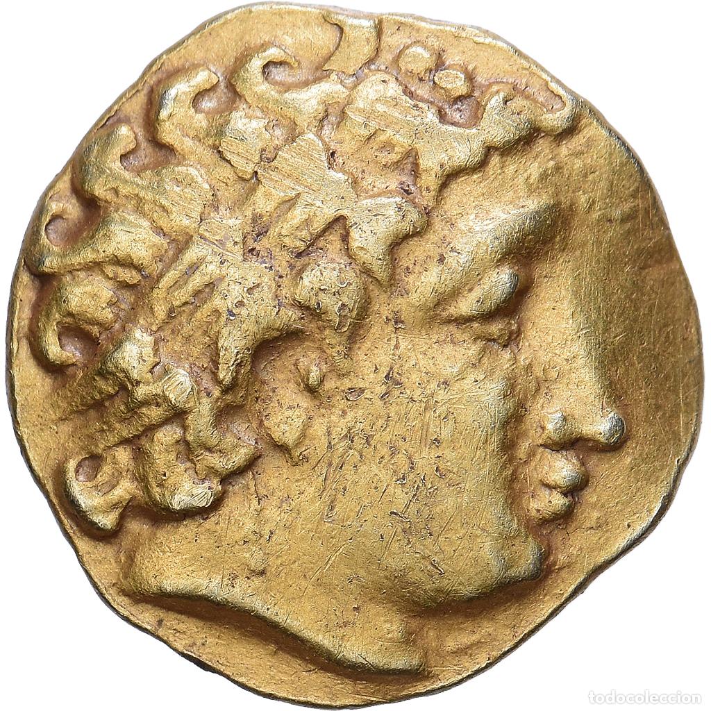 Monedas antiguas: [#982596] Uncertain, 1/4 Stater, 3rd century BC, Oro, MBC, Delestr&eacute;e:manque.