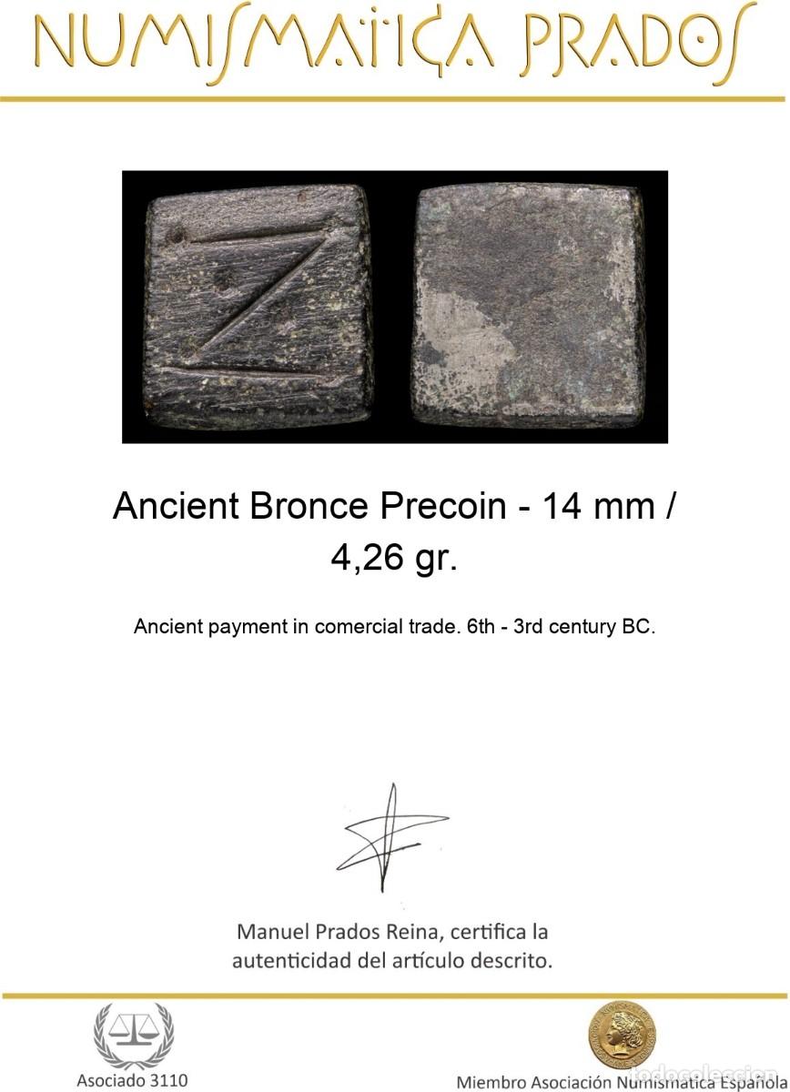 Monedas antiguas: Ancient Bronce Precoin - 14 mm / 4,26 gr. - Foto 2