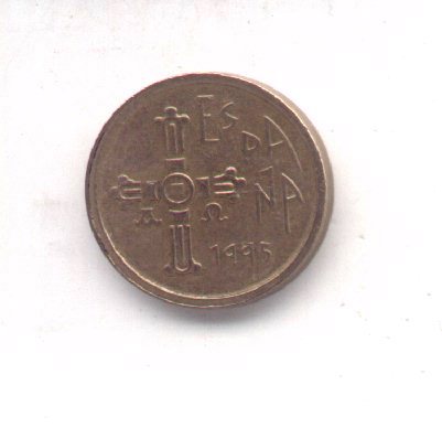 Monedas con errores: 3-66. Errores Espa&ntilde;a 5 ptas 1995 - Foto 1
