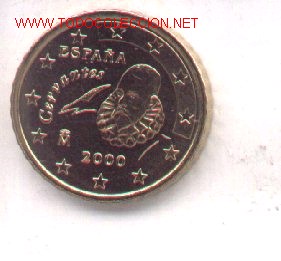 Monedas con errores: 3-71. Espa&ntilde;a Errores. 10 Cent. Euro 2000 - Foto 1