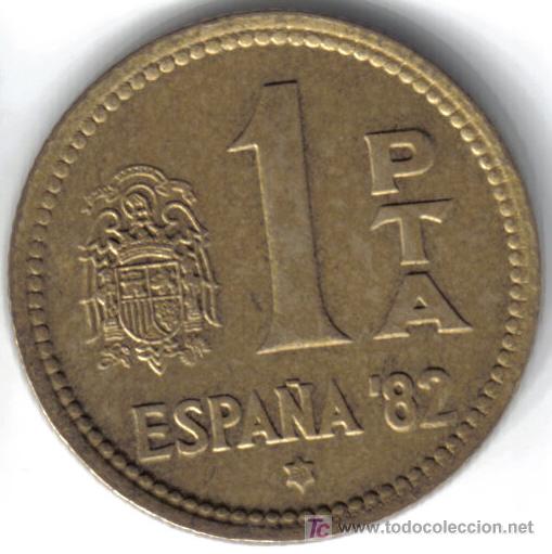 Monedas con errores: 1 PESETA 1980 * 80 - ANVERSO REMARCADO - Foto 2