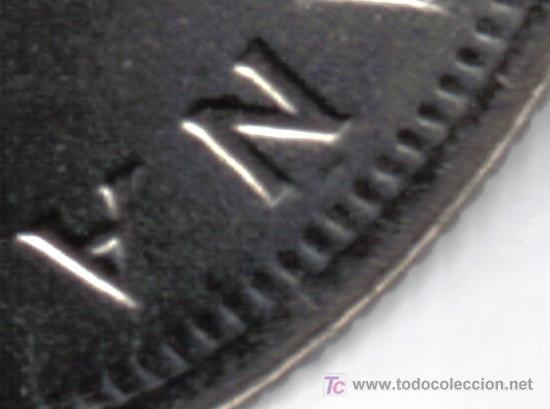 Monedas con errores: ESPA&Ntilde;A 5 PESETAS 1975 * 77 TILDE &Ntilde; FLOJA - Foto 3