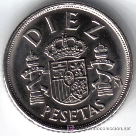 Monedas con errores: 10 PESETAS 1983 - CU&Ntilde;O EMPASTADO EN PARTE DEL 9 - Foto 2