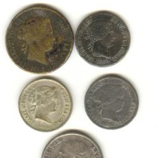 Monedas con errores: INTERESANTE LOTE DE CINCO MONEDAS FALSAS DE ÉPOCA. Lote 27484205