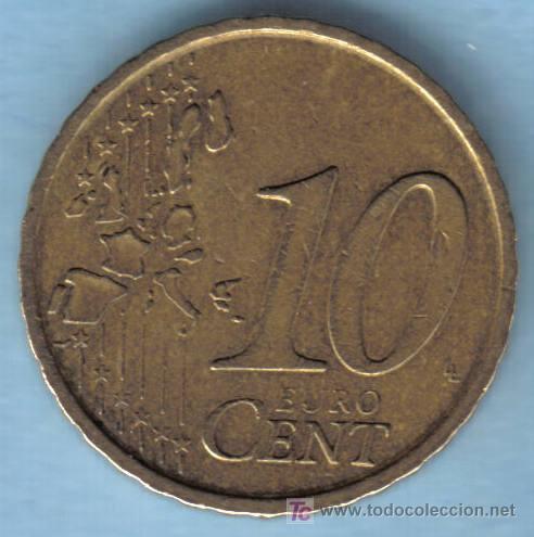 Monedas con errores: ESPA&Ntilde;A 10 CENTIMOS DE EURO 2003. ANVERSO: CU&Ntilde;O  DOBLADO (CERVANTES, PLUMA) - Foto 3