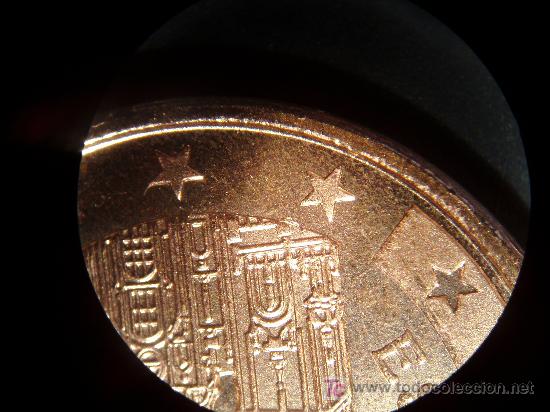 Monedas con errores: ESPA&Ntilde;A 1 CENTIMO 2007. ANVERSO: PEQUE&Ntilde;A ROTURA CU&Ntilde;O - Foto 2