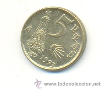 Monedas con errores: 3-140. Moneda Error. 5 ptas. 1993. Metal en Estrella - Foto 1