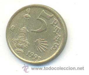 Monedas con errores: 3-142. Moneda Error. 5 ptas. 1993. Varios errores - Foto 1