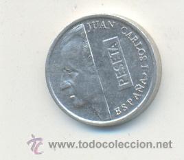 Monedas con errores: 3-145. Moneda Error. 1 ptas. 1994. Labio Partido - Foto 1