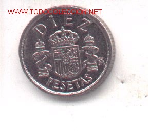 Monedas con errores: 3-110. 10 ptas 1983. Excesos de metal - Foto 1