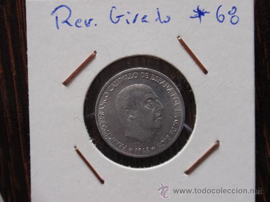 Monedas con errores: FRANCO - 50 CENTIMOS 1968  REVERSO GIRADO - Foto 1