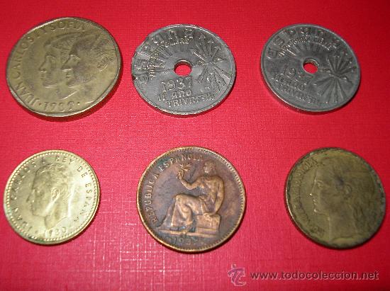 Monedas con errores: LOTE DE 6 MONEDAS - Foto 1