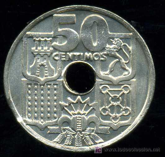 Monedas con errores: FRANCO : 50 Centimos 1963 con COSPEL DOBLEMENTE SEGMENTADO - Foto 2