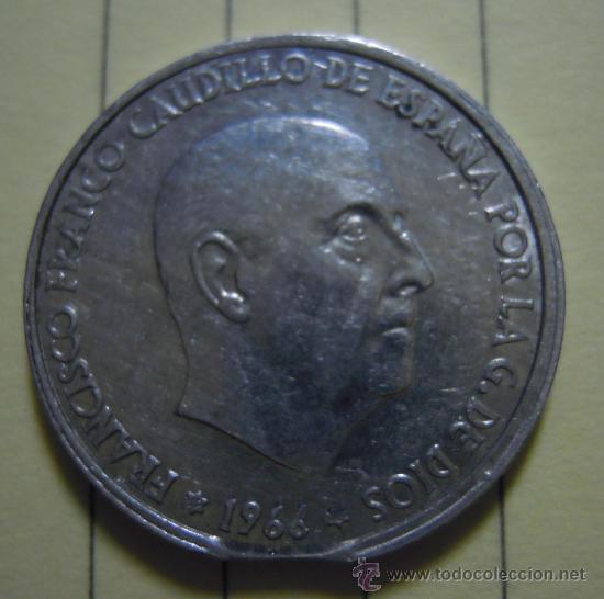 Monedas con errores: moneda de 50 centimos de 1966 segmentada - Foto 1
