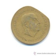 Monedas con errores: PESETA DE FRANCO DEL AÑO 1966 ESTRELLAS 1973 CON ERROR DE ACUÑACIÓN. Lote 25151639