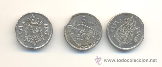 Monedas con errores: BARATO LOTE DE TRES MONEDAS SEGMENTADAS Y DOBLE SEGMENTADAS - Foto 2