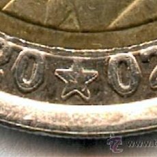 Monedas con errores: * ERROR * 2 EUROS AÑO 2002 ESPAÑA. GROSORES EN LA FECHA.. Lote 259867210