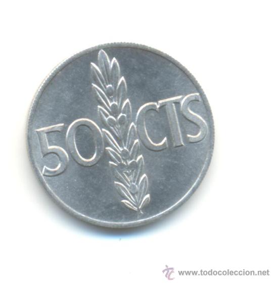 Monedas con errores: ERROR 50 C&Eacute;NTIMOS 1966 SEGUNDA ESTRELLA ANEPIGRAFA - Foto 2