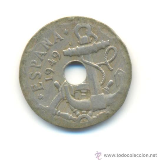 Monedas con errores: ERROR 50 C&Eacute;NTIMOS 1949 CANTO MAL ACU&Ntilde;ADO Y SIN ESTRELLAS - Foto 1