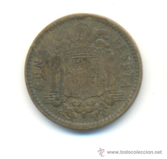 Monedas con errores: ERROR PESETA 1963 *19 PARTES SIN ACU&Ntilde;AR - Foto 2