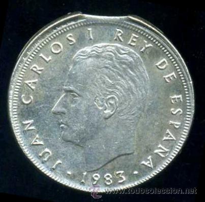 Monedas con errores: ERROR DE DESPLAZAMIENTO Y FINAL DE PLANCHA - 5 Pesetas 1983 - Foto 1