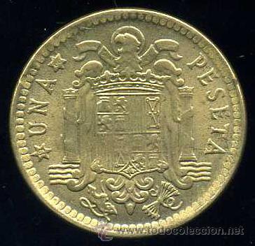 Monedas con errores: ERROR DE REBORDE SALIENTE EN CANTO - 1 Peseta 1963 *66 - Foto 2