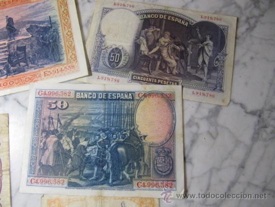Monedas con errores: LOte de 6 billetes espa&ntilde;oles, 1928 a 1937 - Foto 3