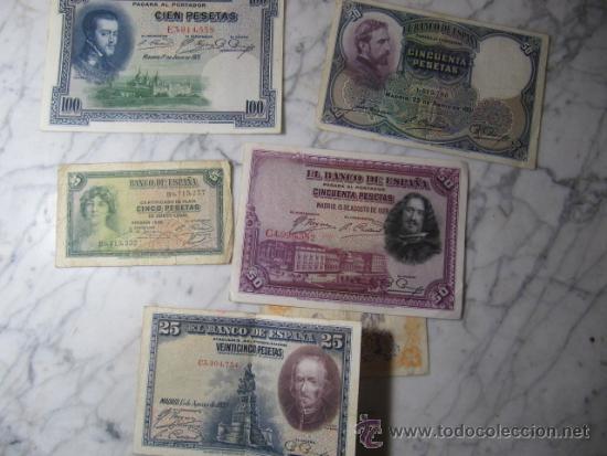 Monedas con errores: LOte de 6 billetes espa&ntilde;oles, 1928 a 1937 - Foto 6