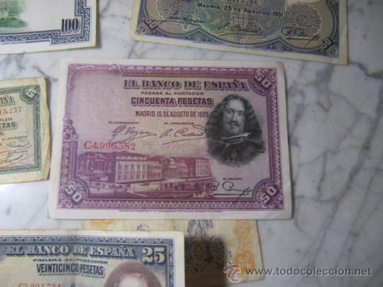 Monedas con errores: LOte de 6 billetes espa&ntilde;oles, 1928 a 1937 - Foto 9