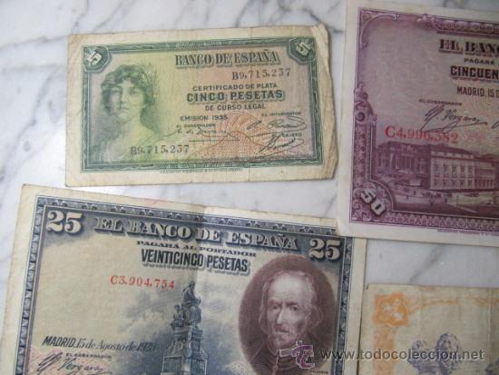 Monedas con errores: LOte de 6 billetes espa&ntilde;oles, 1928 a 1937 - Foto 11