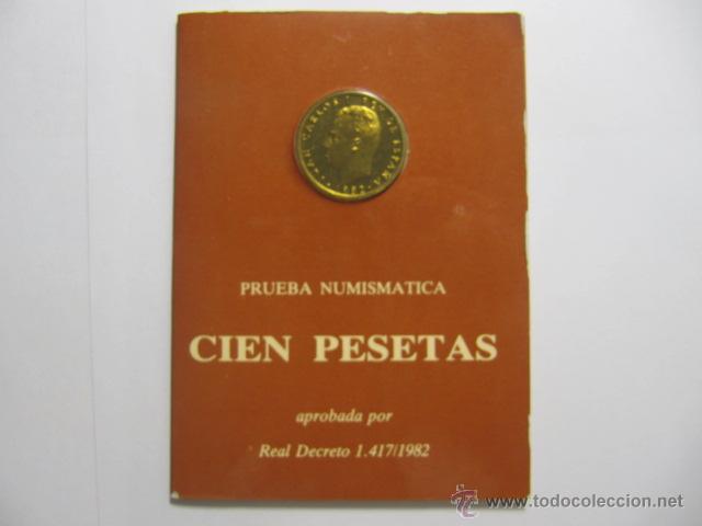 Monedas con errores: Prueba numismatica de 100 pts sin circular, 1982 - Foto 1