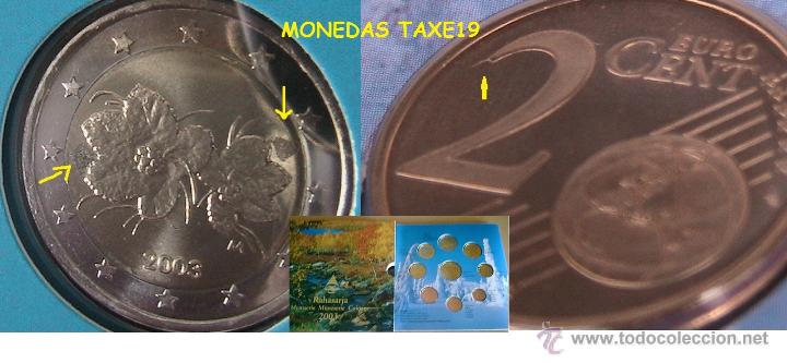 Monedas con errores: FINLANDIA 2003 CARTERA OFICIAL - MONEDAS CON ERROR - VARIANTES - Foto 1