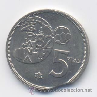 Monedas con errores: JUAN CARLOS- 5 PESETAS- 1980*80-ERROR FINAL DEL RIEL-SC - Foto 2