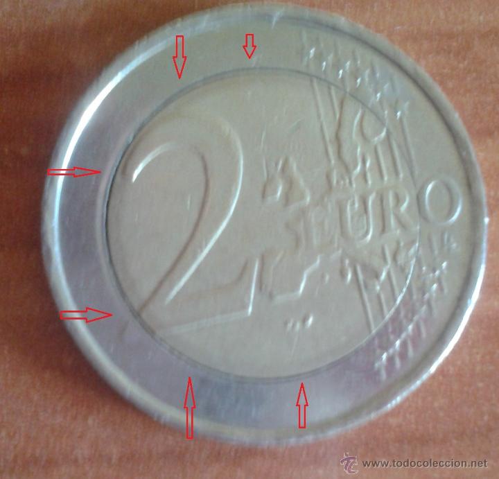 Monedas con errores: BELGICA 2005 MONEDA DE 2 EUROS NUCLEO DESCENTRADO- ERROR- VARIANTE- BE2 - Foto 2