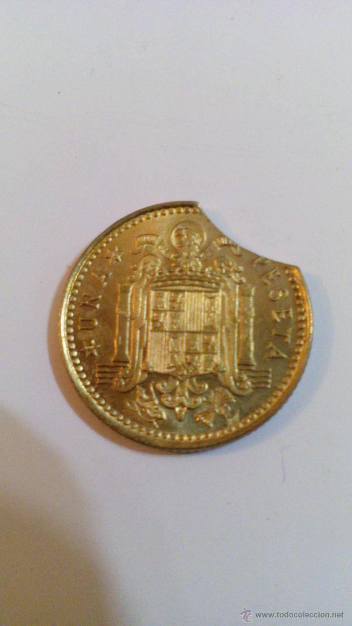 Monedas con errores: ERROR 1 PESETA DE JUAN CARLOS I, 1975, ESTRELLA 78. SEGMENTADA - Foto 2