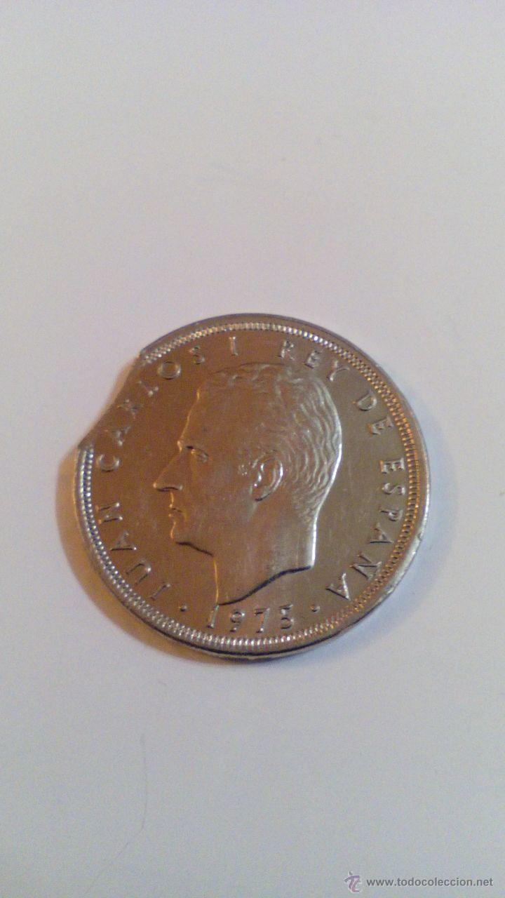 Monedas con errores: ERROR 25 PESETAS DE JUAN CARLOS I, segmentada 1975, ESTRELLA 76 - Foto 1