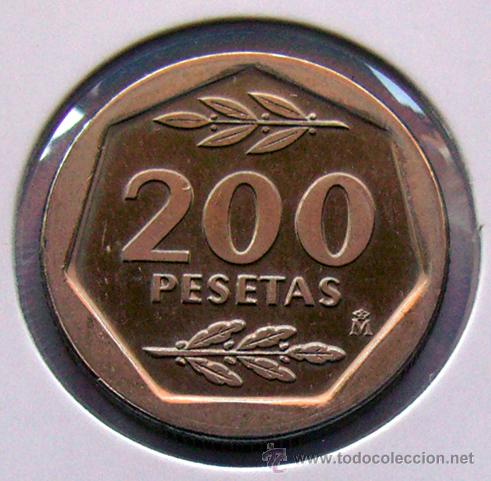 Monedas con errores: VARIEDADES Y ERRORES . 200 PESETAS 1986 . BUSTO MAYOR - Foto 2