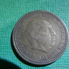 Monedas con errores: 1 PESETA - 1953 * 61 - ACUÑACIÓN DESPLAZADA - LEVE - MATERIAL EXTRA ZONA LETRA - C -. Lote 54958932