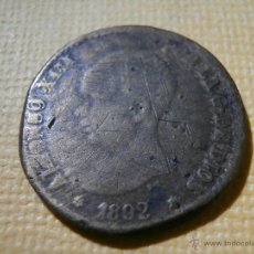 Monedas con errores: FALSA DE ÉPOCA - ALFONSO XII - 1892 - TRATA DE IMITAR MONEDA DE ORO - NO SE COINCIDE CON NADA -. Lote 55018152