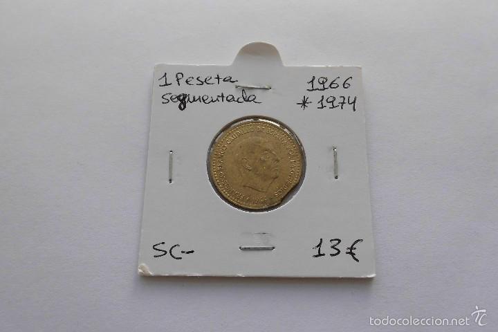 Monedas con errores: 1 peseta 1966*1974 segmentada SC- - Foto 1