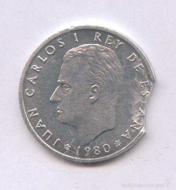 Monedas con errores: * ERROR * MONEDA SEGMENTADA. 50 C&Eacute;NTIMOS A&Ntilde;O 1980*80 RARISIMA - Foto 1