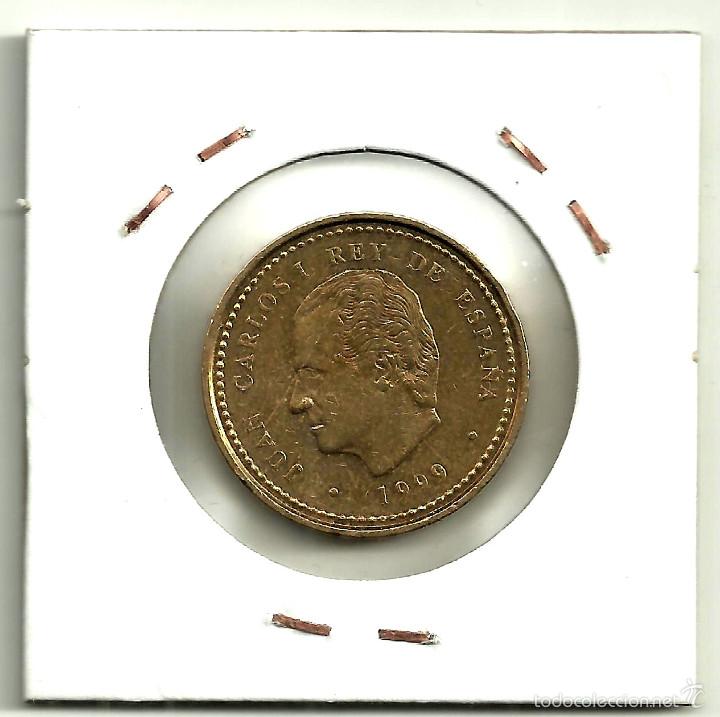 Monedas con errores: ERROR DE ACU&Ntilde;ACI&Oacute;N EN 100 PESETAS DE 1999 (PERLAS PEGADAS) - Foto 2