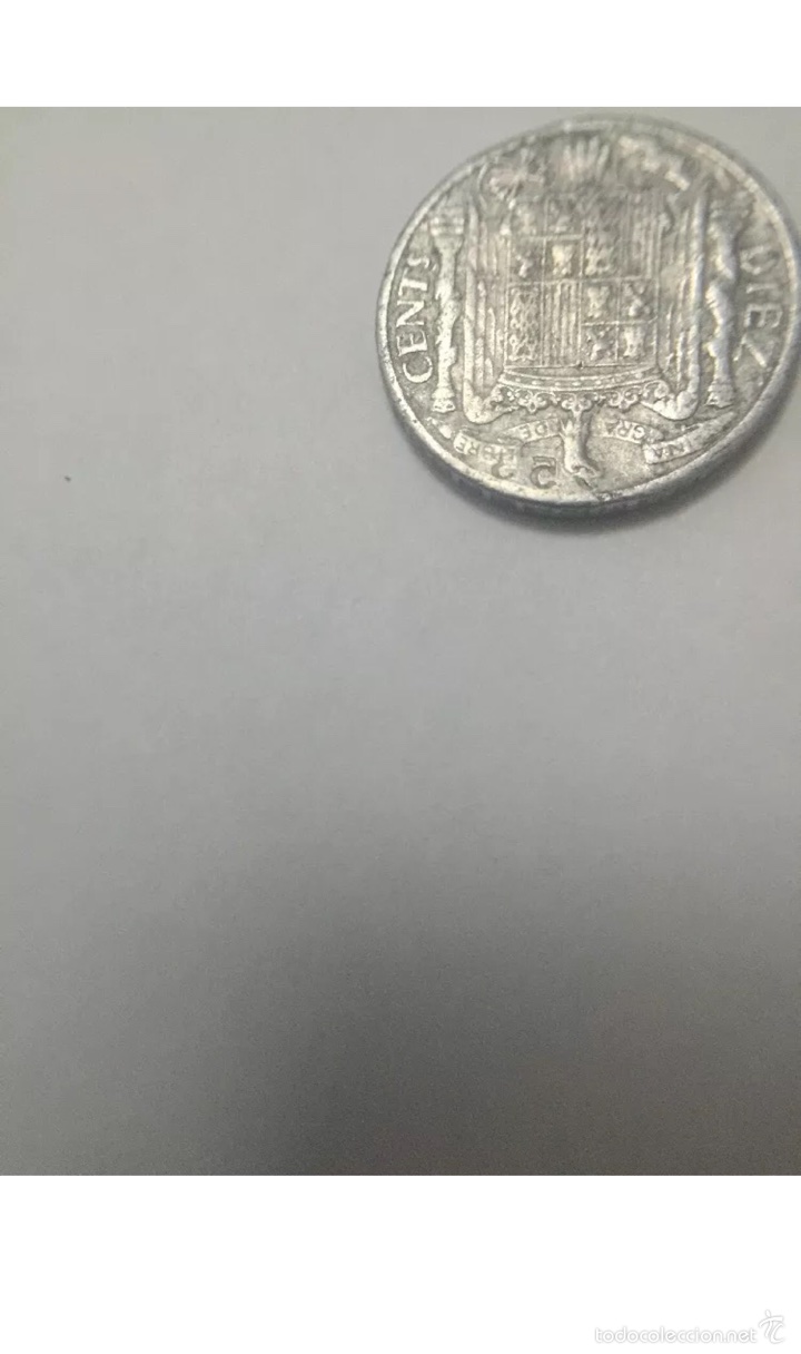 Monedas con errores: ERROR Lote de 1 peseta 1966 y Diez c&eacute;ntimos 1953 con error - Foto 4