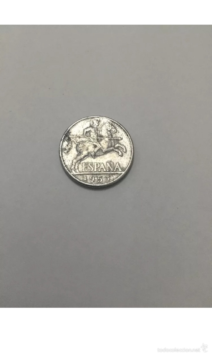 Monedas con errores: ERROR Lote de 1 peseta 1966 y Diez c&eacute;ntimos 1953 con error - Foto 6