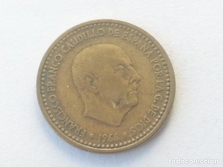 Monedas con errores: ## error # 1 pta 1966*67 canto irregular ## - Foto 3