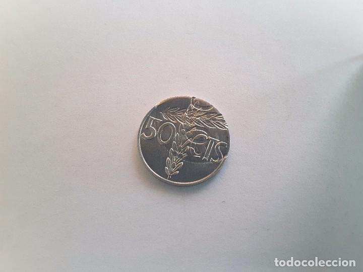 Monedas con errores: 50 centimos doble acu&ntilde;acion 1966 SC (3) - Foto 3